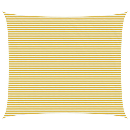 Sunshade Sail 160 g/m² 6x7 m HDPE Yellow and white