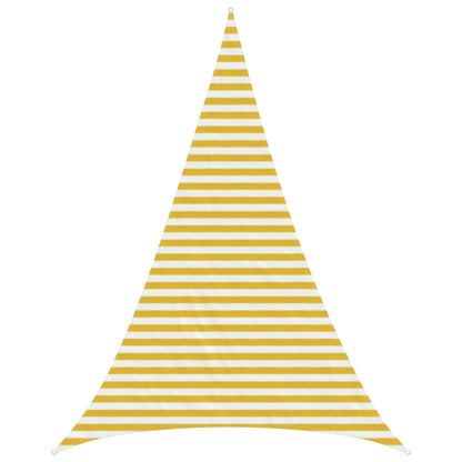 Sunshade Sail 160 g/m² 5x6x6 m HDPE Yellow and white
