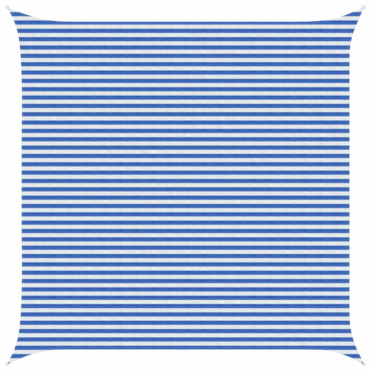 Sunshade Sail 160 g/m² 5x5 m HDPE Blue and white