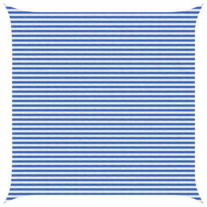 Sunshade Sail 160 g/m² 5x5 m HDPE Blue and white