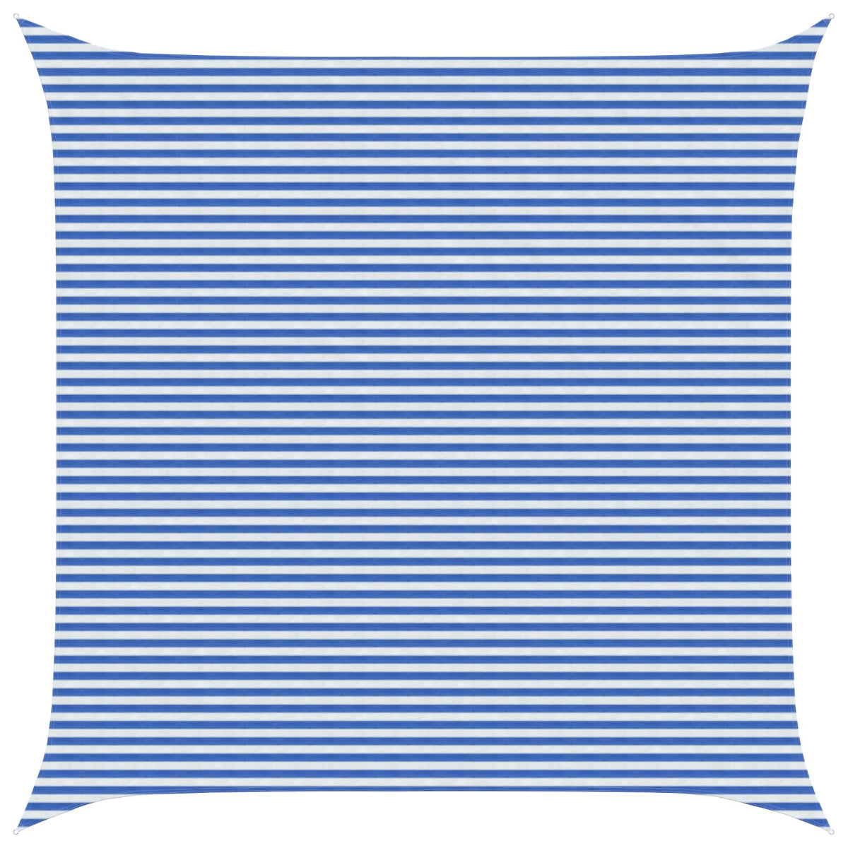 Sunshade Sail 160 g/m² 6x6 m HDPE Blue and white