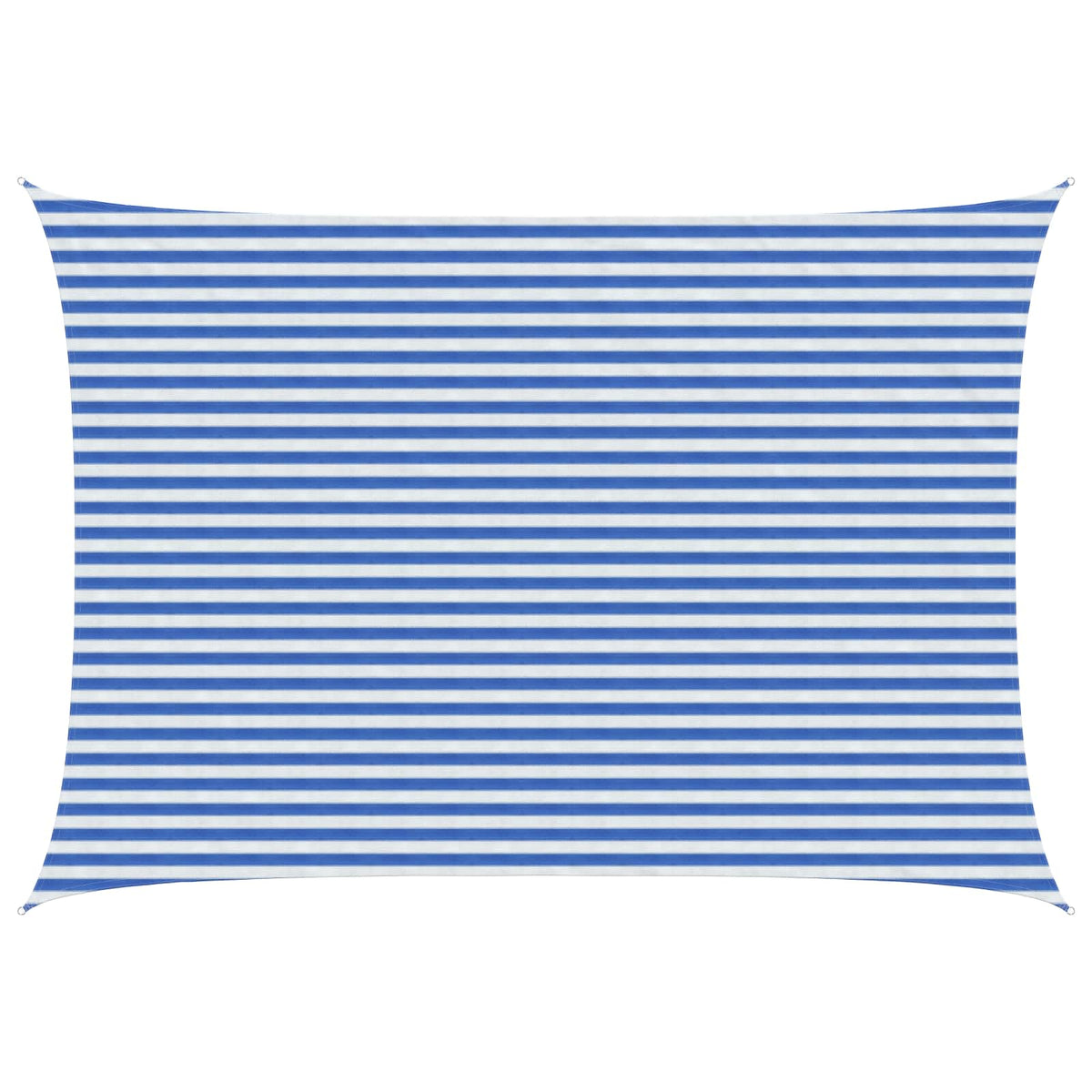 Sunshade Sail 160 g/m² 3x6 m HDPE Blue and white