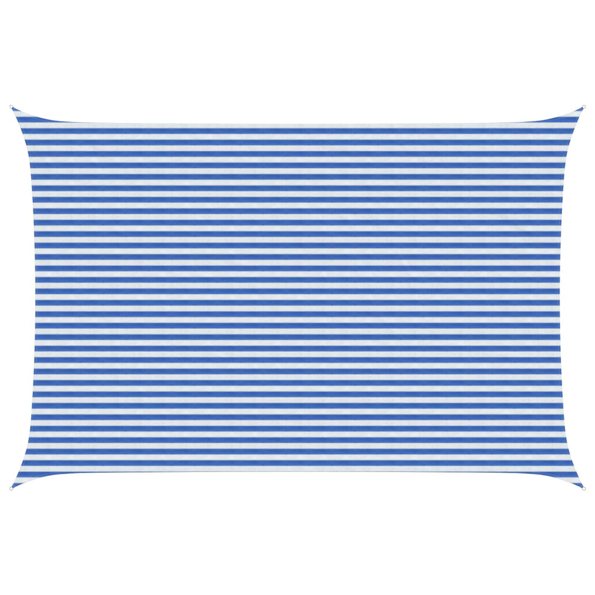 Sunshade Sail 160 g/m² 4x5 m HDPE Blue and white