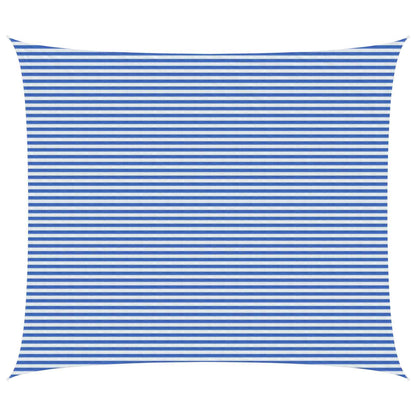 Sunshade Sail 160 g/m² 6x7 m HDPE Blue and white