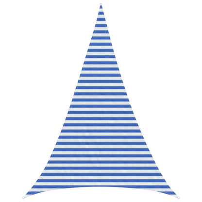 Sunshade Sail 160 g/m² 5x6x6 m HDPE Blue and white