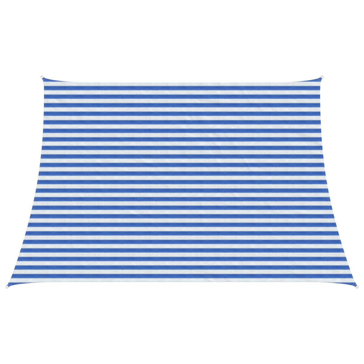 Sunshade Sail 160 g/m² HDPE 4/5 x 3 m Blue and white