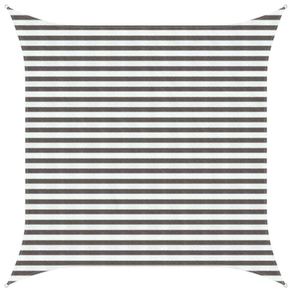 Sunshade Sail 160 g/m² 3.6x3.6 m HDPE Light grey and white