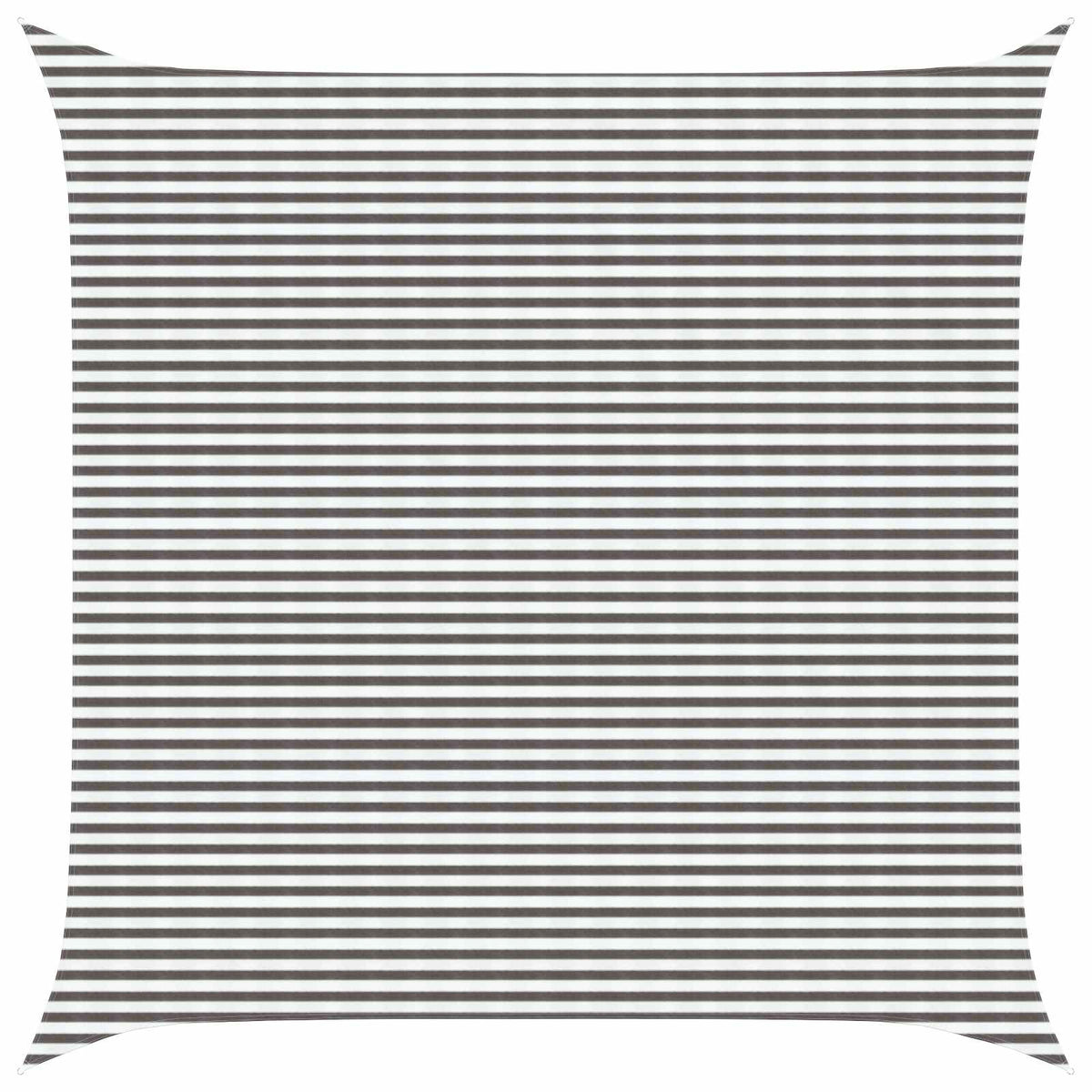 Sunshade Sail 160 g/m² 6x6 m HDPE Light grey and white