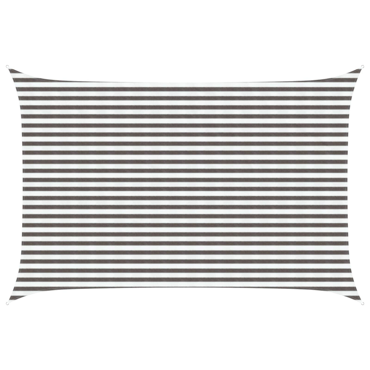 Sunshade Sail 160 g/m² 3x5 m HDPE Light grey and white