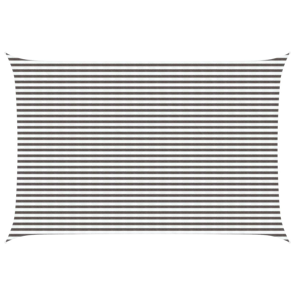 Sunshade Sail 160 g/m² 4x5 m HDPE Light grey and white
