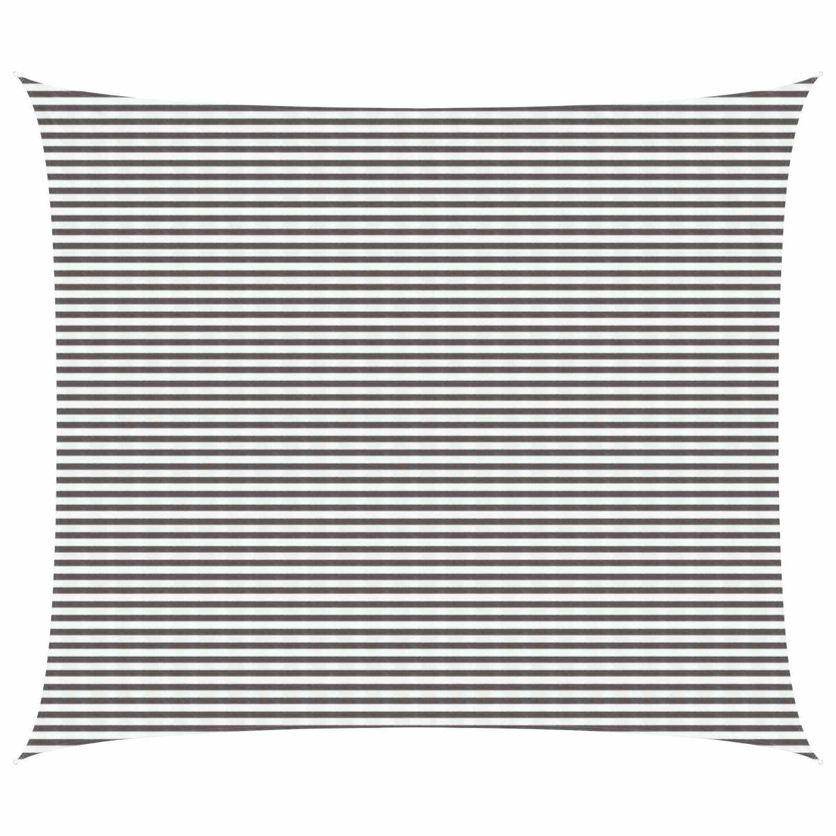 Sunshade Sail 160 g/m² 6x7 m HDPE Light grey and white