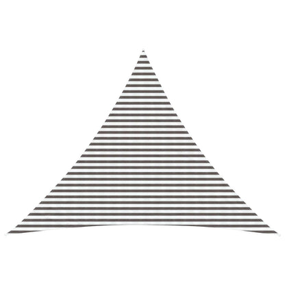 Sunshade Sail 160 g/m² 5x5x6 m HDPE Light grey and white