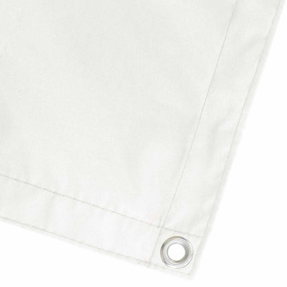 Balcony Privacy Screen Fabric PU Coated White