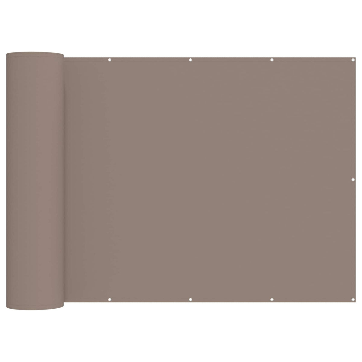 Balcony Privacy Screen 200 x 600 cm Fabric with PU Coated Taupe