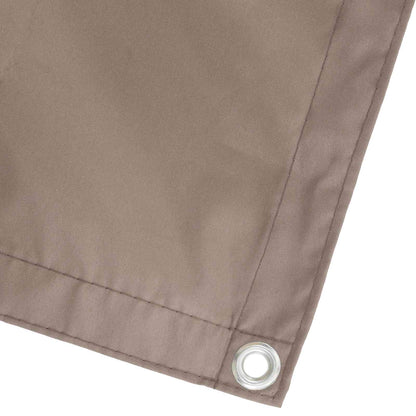 Balcony Privacy Screen 200 x 800 cm Fabric with PU Coated Taupe