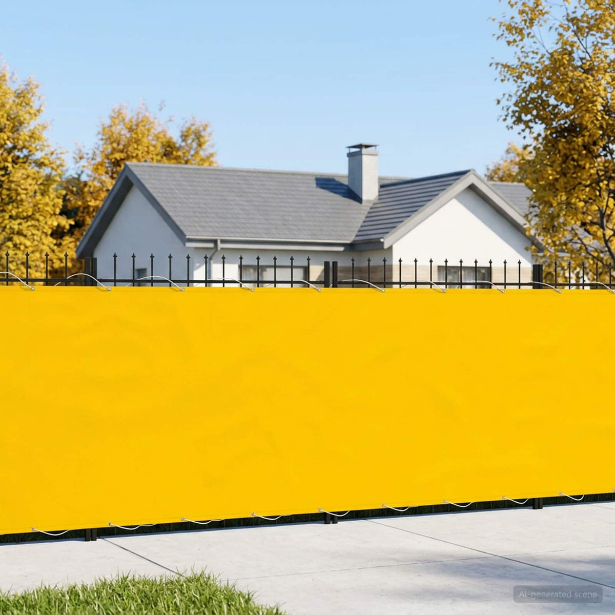 Balcony Privacy Screen Yellow
