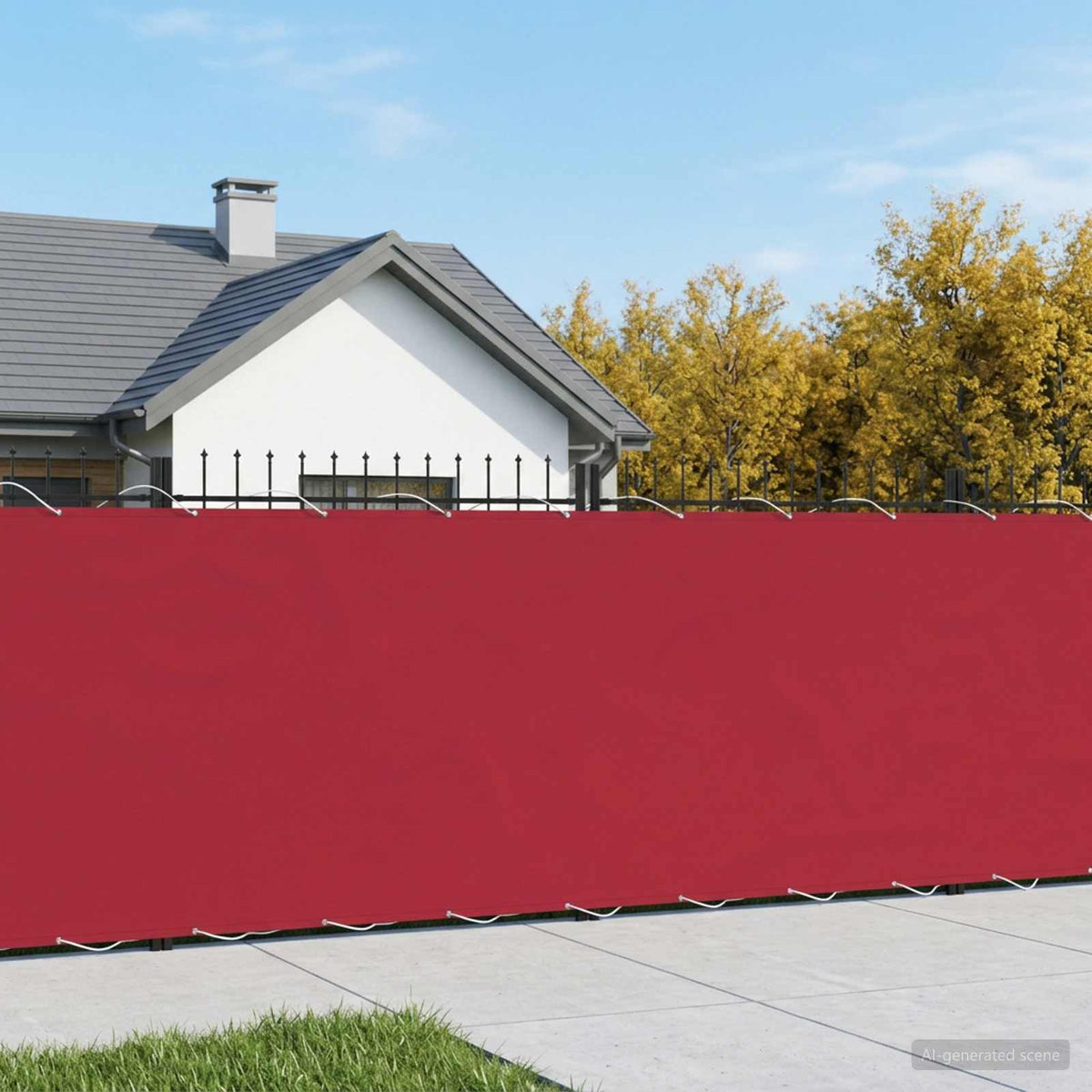Balcony Privacy Screen Red