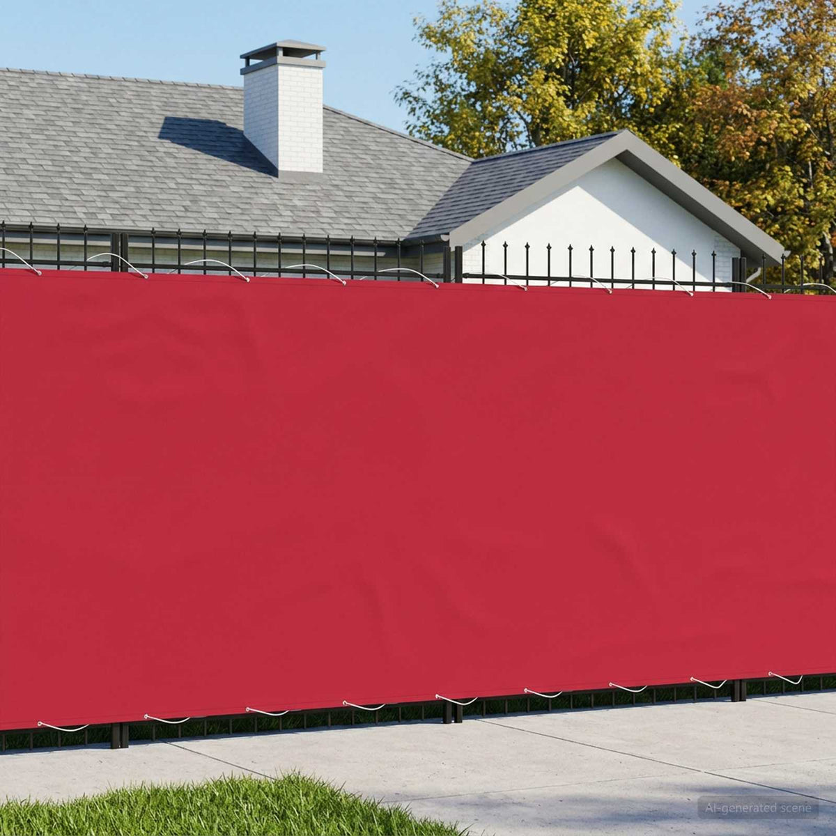 Balcony Privacy Screen Burgundy