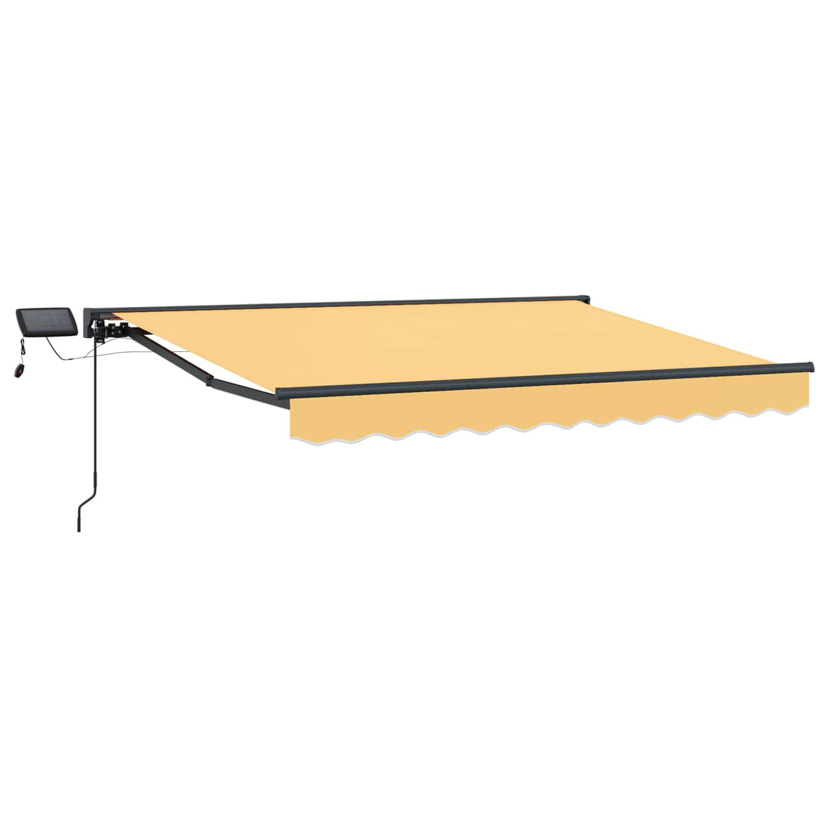 vidaXL Manual Awning Frame with LEDs Sand 2.5 x 2 m 2