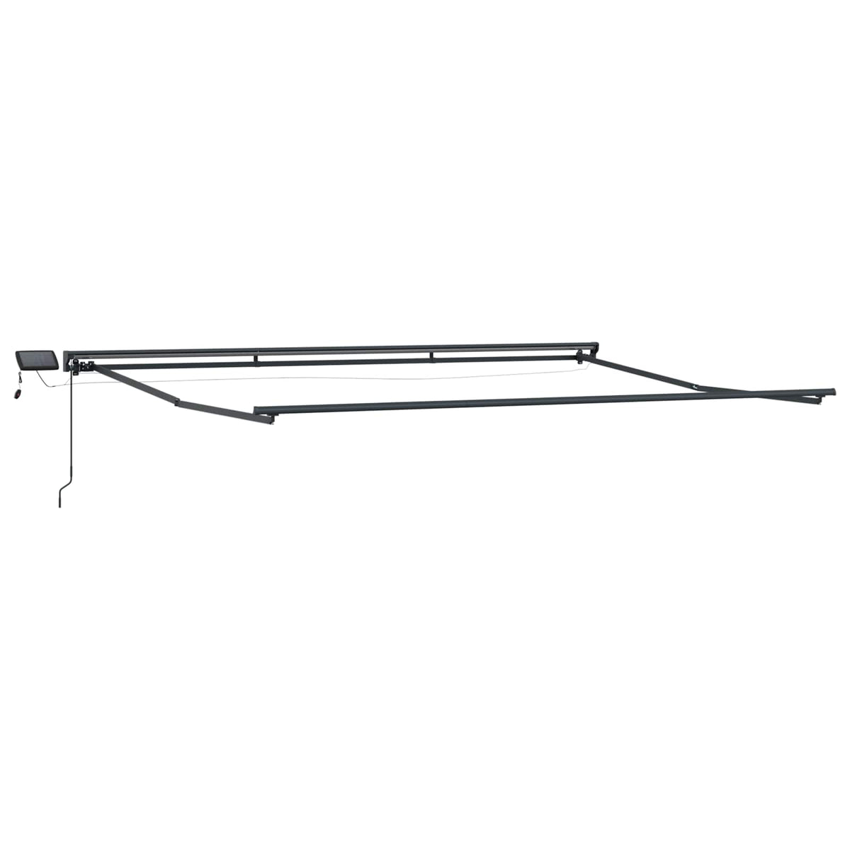 vidaXL Manual Awning Frame with LEDs Sand 2.5 x 2 m 4