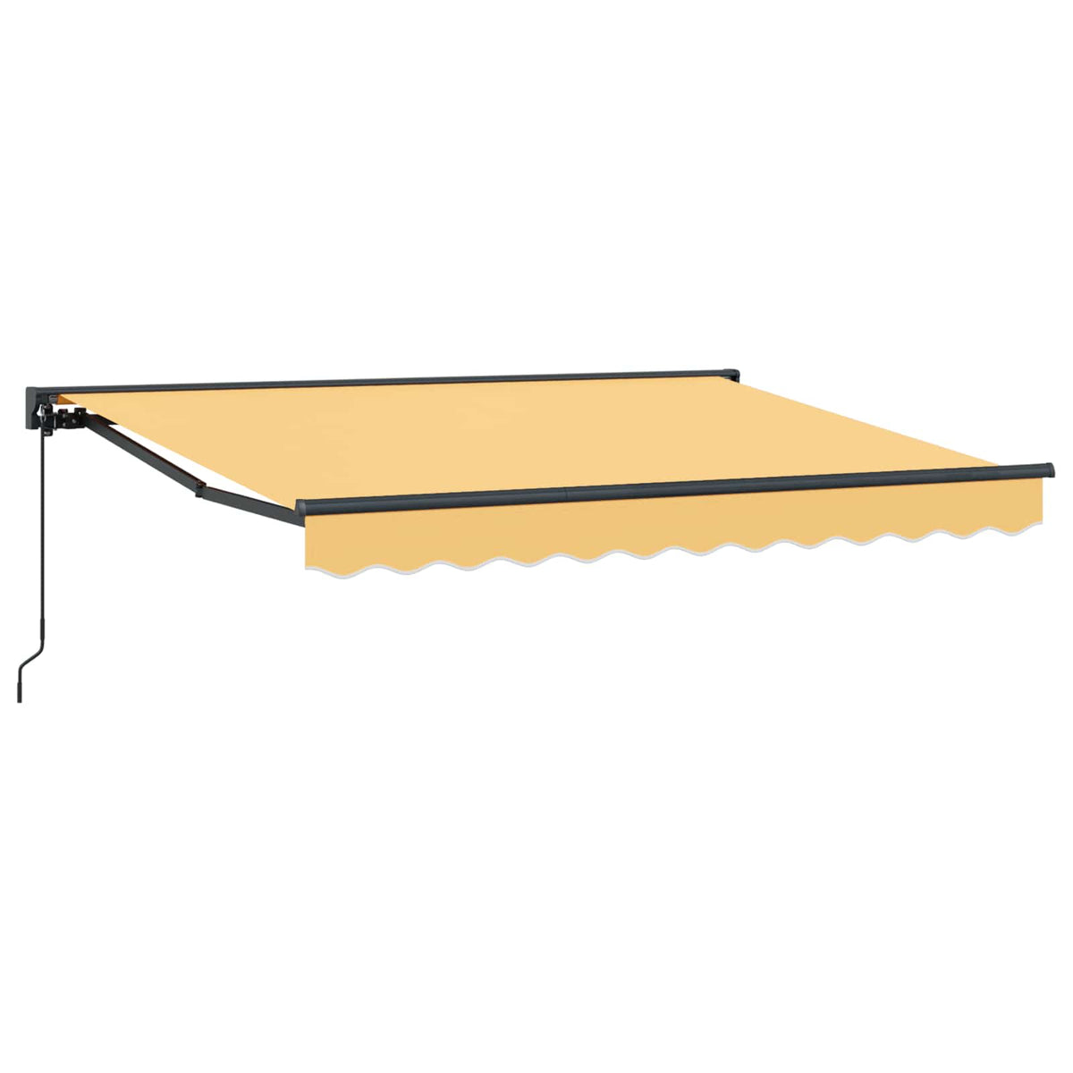 vidaXL Manual Retractable Awning Sand 3.5 x 2 m 2
