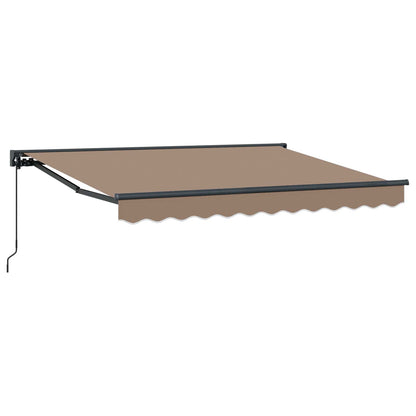 vidaXL Manual Retractable Awning Taupe 3.5 x 2 m 2