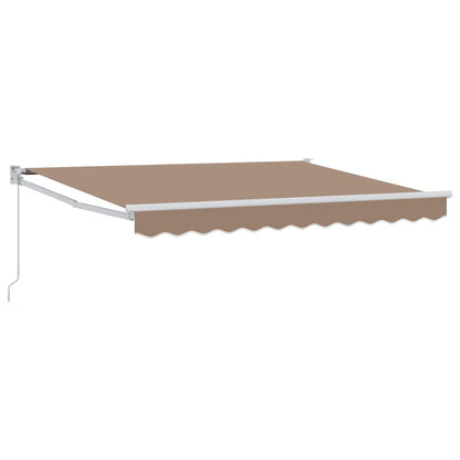 vidaXL Retractable Awning Taupe 4 x 2 m 100% Polyester and Aluminium 2