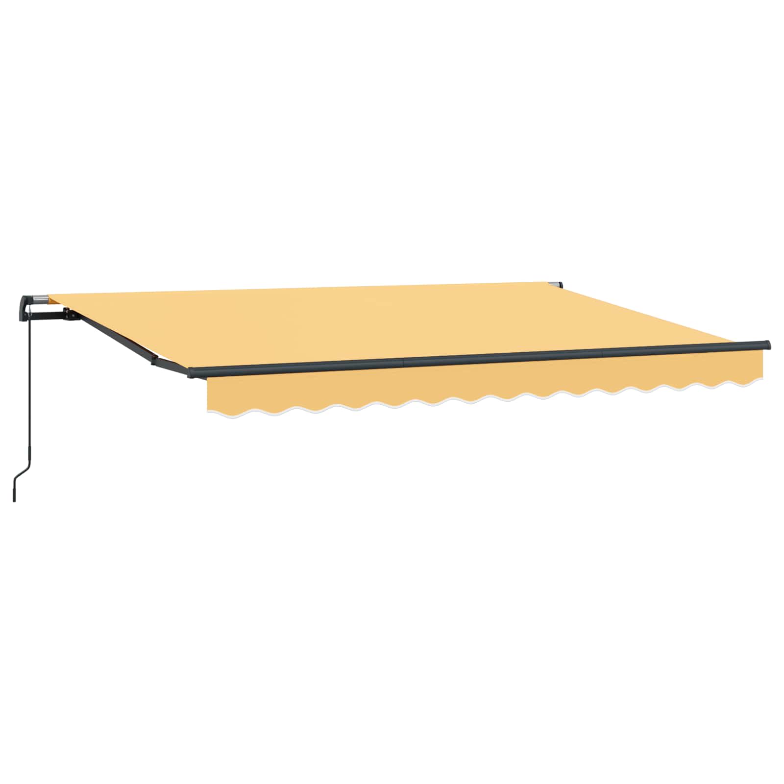 vidaXL Retractable Awning Sand 300 x 250 cm Polyester and Aluminium 2