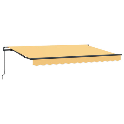 vidaXL Retractable Awning Sand 300 x 250 cm Polyester and Aluminium 2