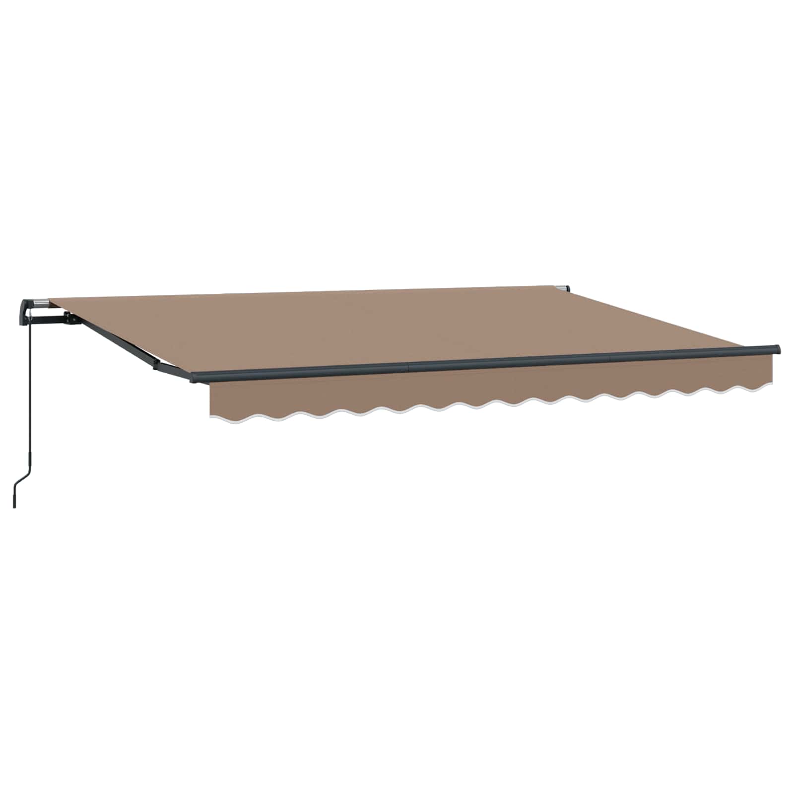 vidaXL Retractable Awning Taupe 300 x 250 cm Polyester and Aluminium 2