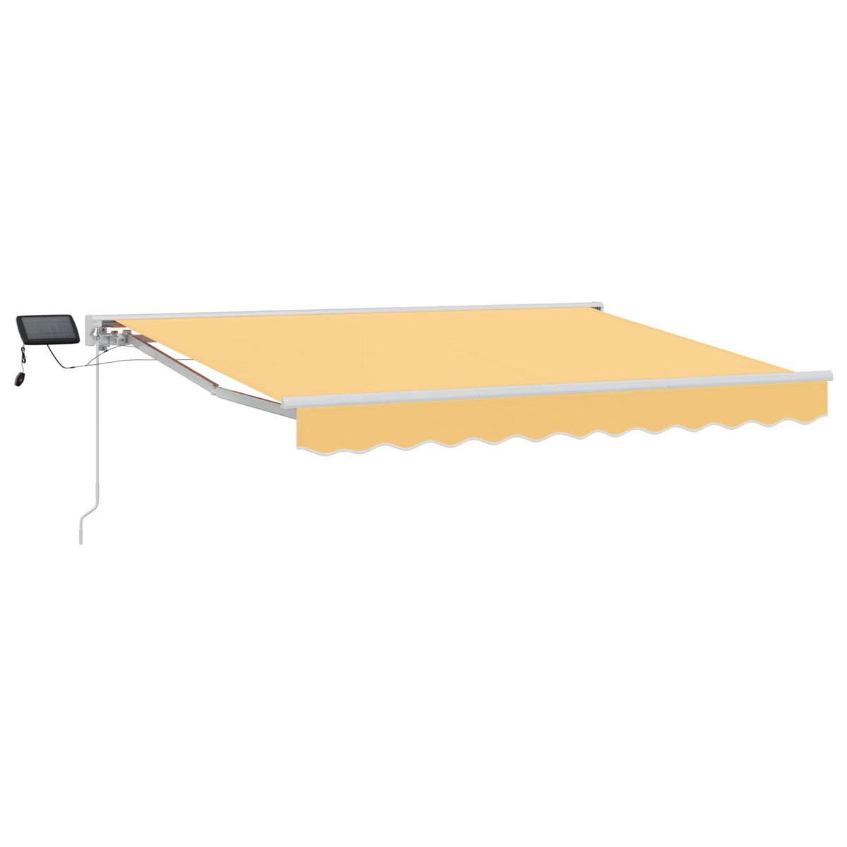 vidaXL Manual Awning Frame with LEDs Sand 3 x 2.5 m 2