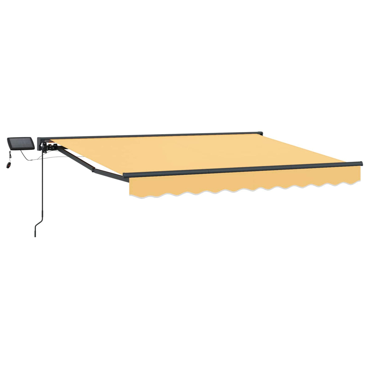 vidaXL Manual Awning Frame with LEDs Sand 3 x 2.5 m 2