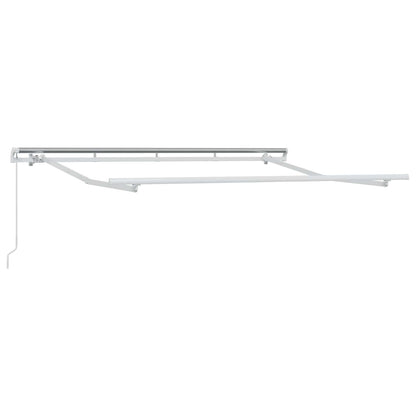 vidaXL Retractable Awning 2 pcs Light Grey and White 3.5 x 2.5 m 2