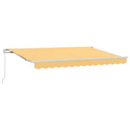vidaXL Retractable Awning Sand 3.5 x 2.5 m Polyester and Aluminium 2