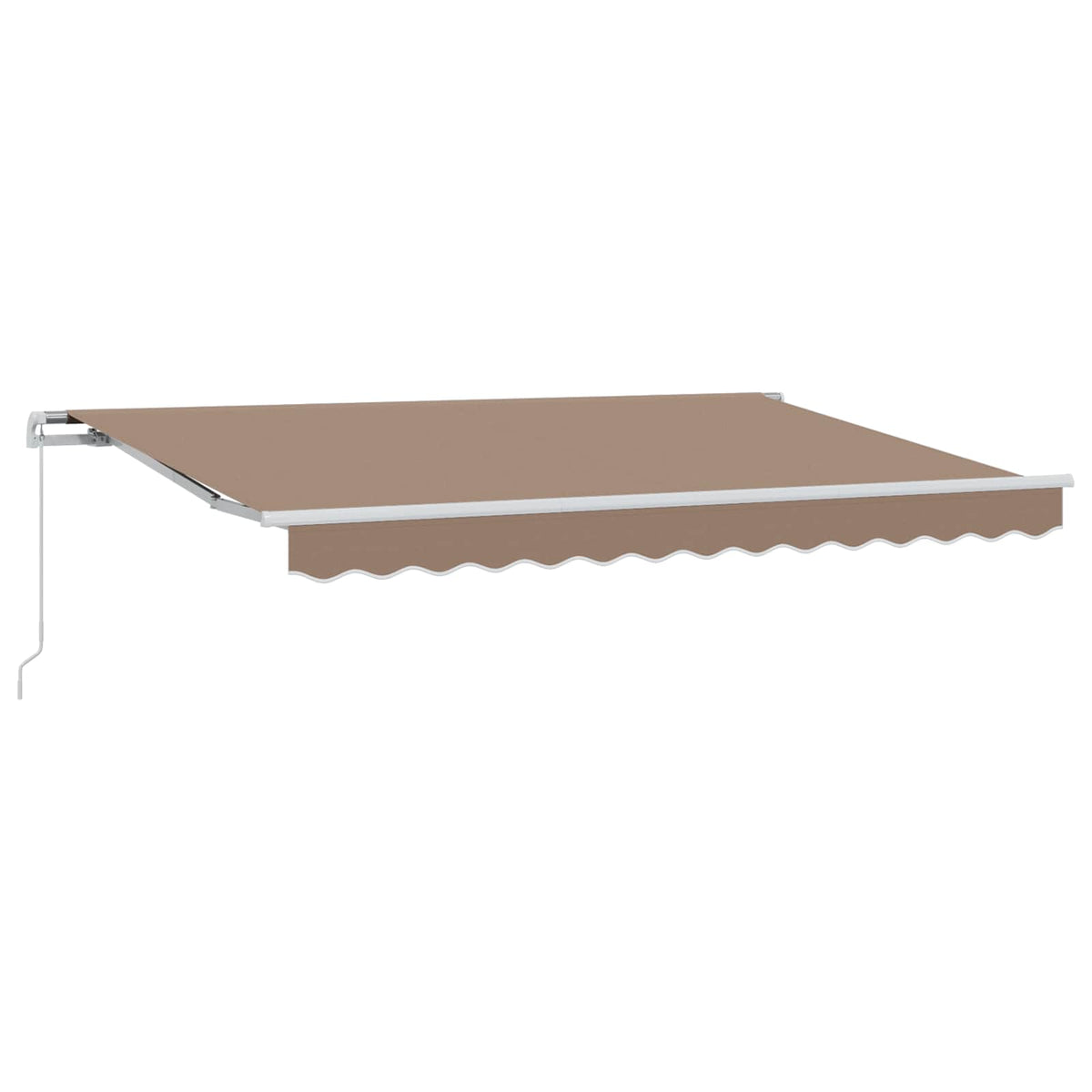 vidaXL Retractable Awning Taupe 350 x 250 cm Polyester and Aluminium 2