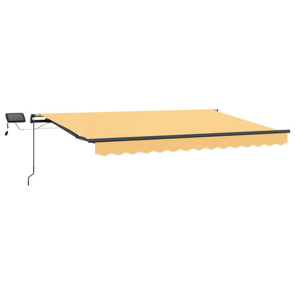 vidaXL Retractable Awning Sand 350 x 250 cm Fabric and Aluminium 2