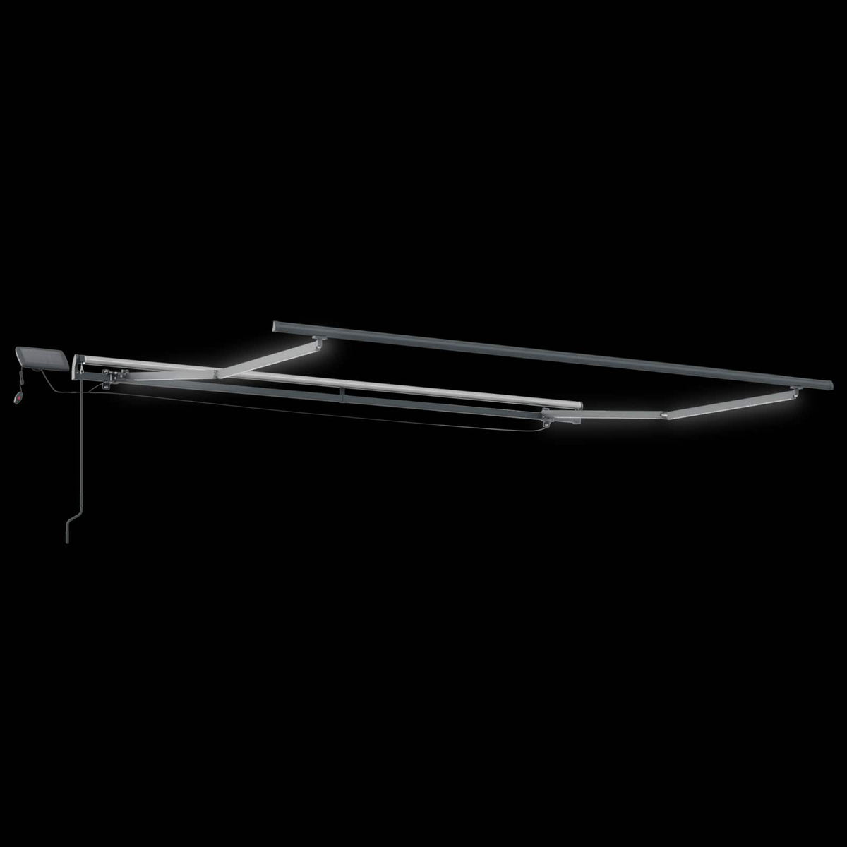 vidaXL Retractable Awning Sand 350 x 250 cm Fabric and Aluminium 5