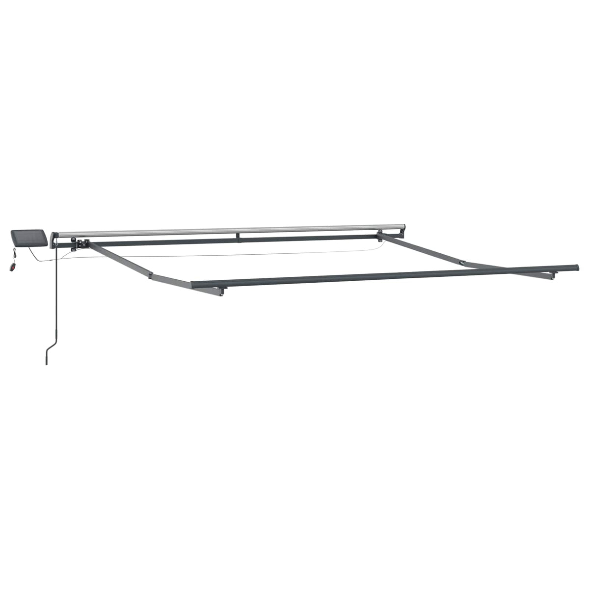 vidaXL Retractable Awning Taupe 350 x 250 cm Fabric and Aluminium 4