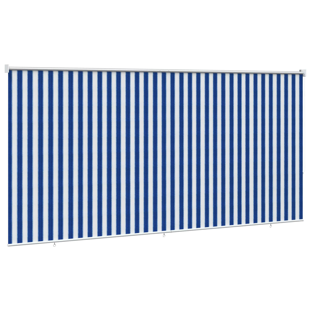 Outdoor Roller Blind 405(W)x230(H) Width 400 cm Blue and white stripe