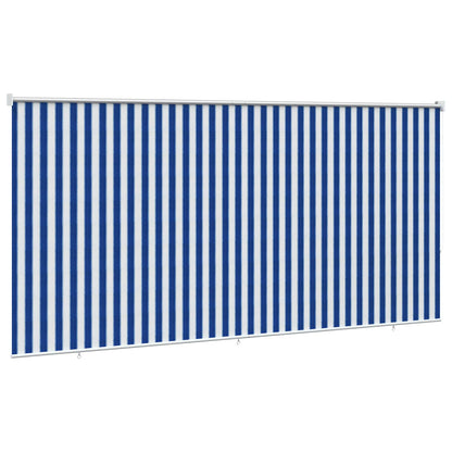 Outdoor Roller Blind 405(W)x230(H) Width 400 cm Blue and white stripe