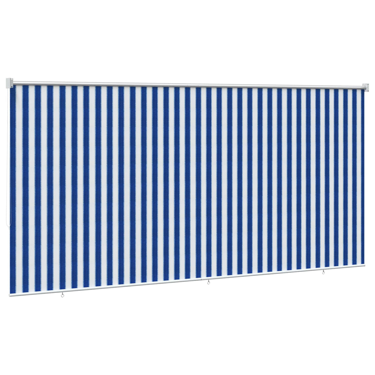 Outdoor Roller Blind 405(W)x230(H) Width 400 cm Blue and white stripe