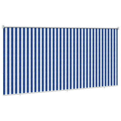 Outdoor Roller Blind 405(W)x230(H) Width 400 cm Blue and white stripe