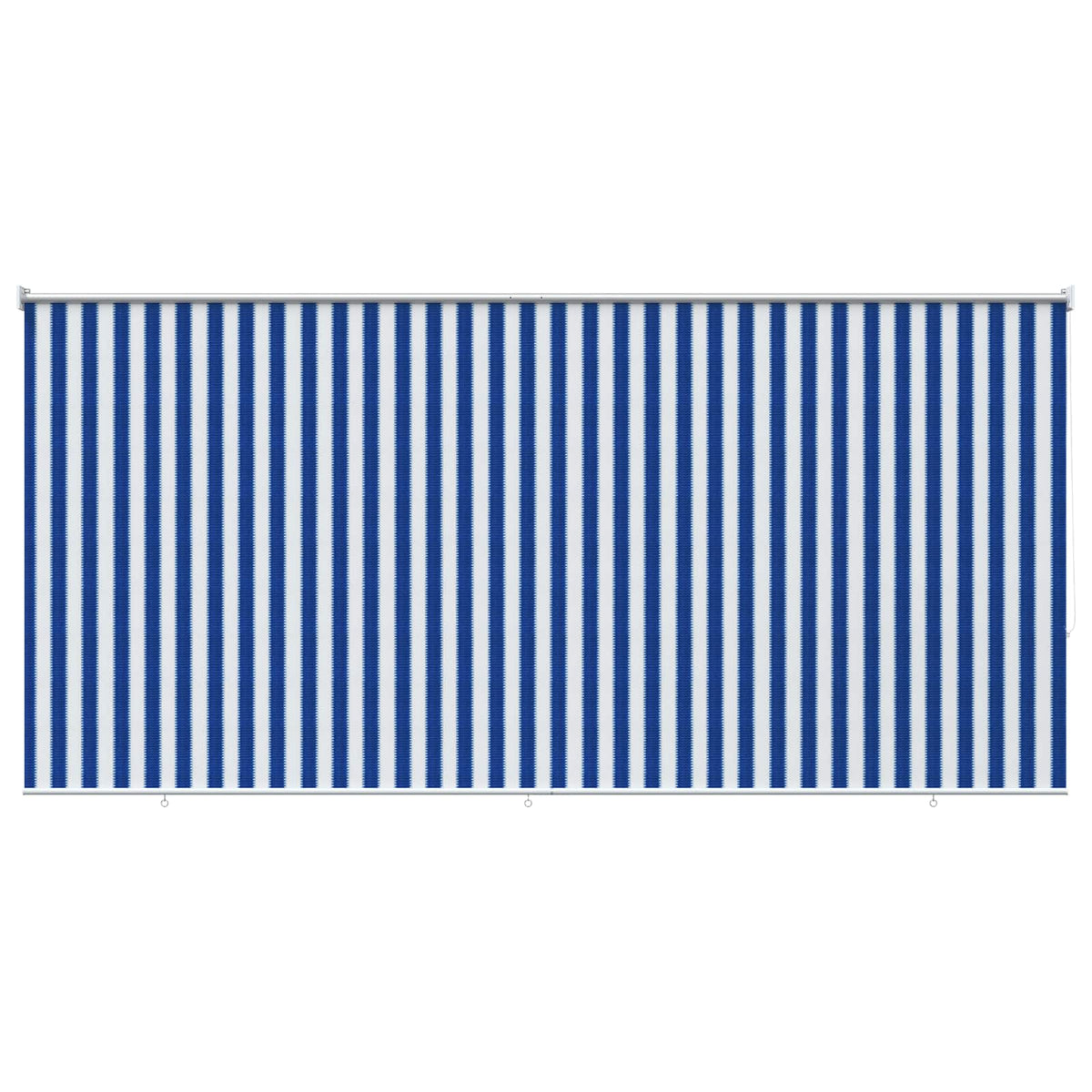 Outdoor Roller Blind 405(W)x230(H) Width 400 cm Blue and white stripe
