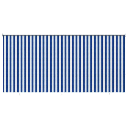 Outdoor Roller Blind 405(W)x230(H) Width 400 cm Blue and white stripe