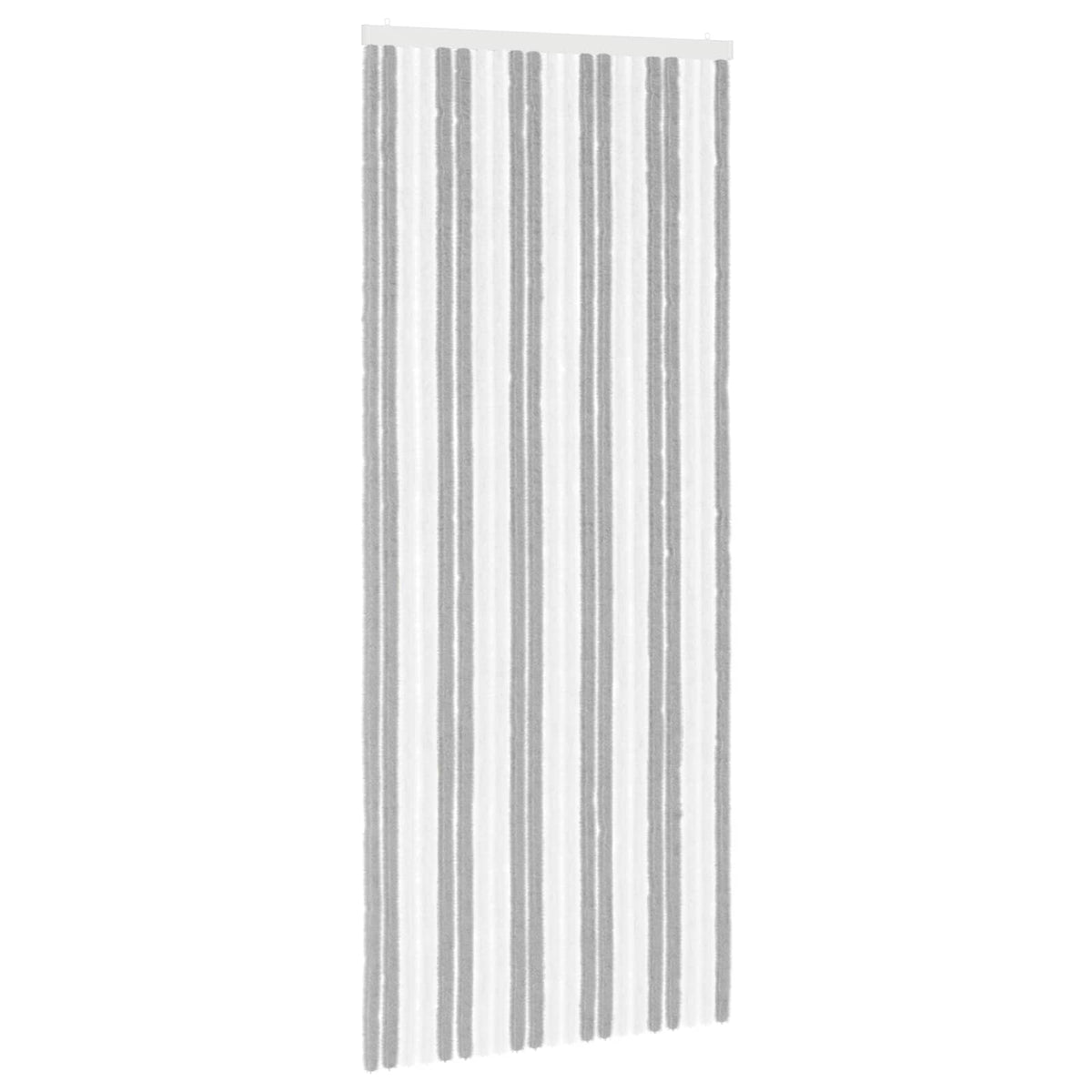Insect Curtain 90x220 cm Chenille Grey and white (double strip)
