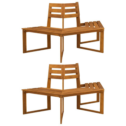 Tree Bench 160 x 70 x 86 cm Solid Acacia Wood Natural 2