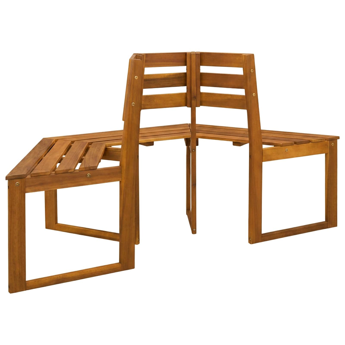 Tree Bench 160 x 70 x 86 cm Solid Acacia Wood Natural 2