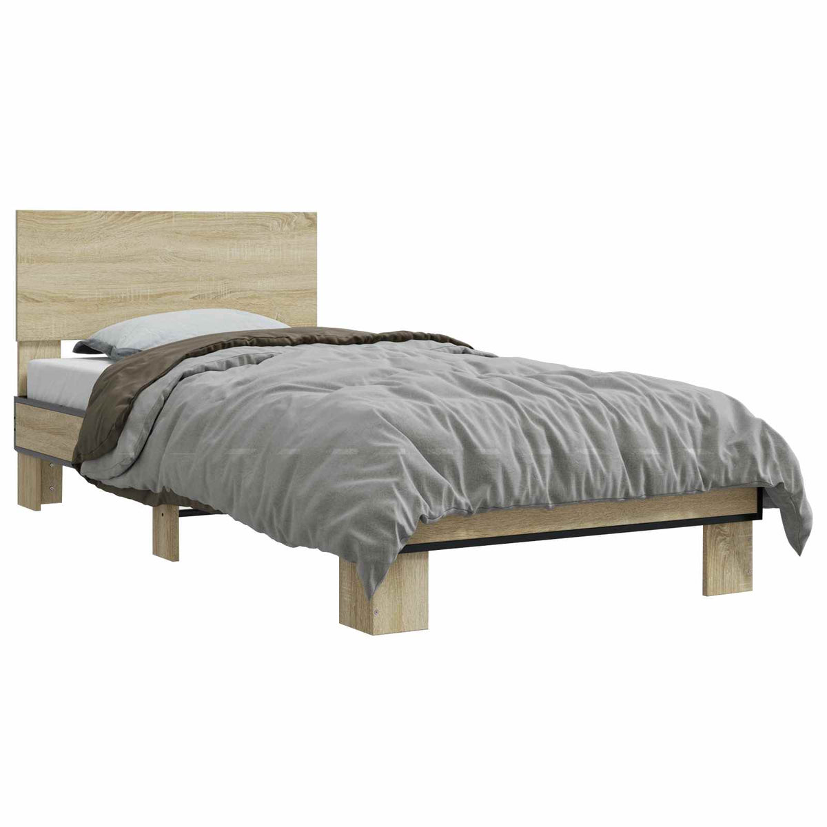 Bed Frame without Mattress Length 200 cm Sonoma oak 80 cm