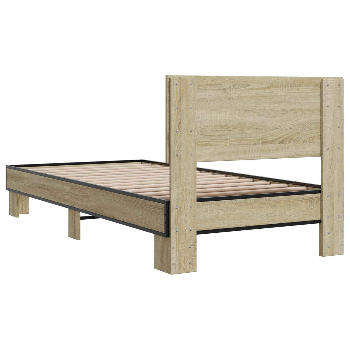 Bed Frame without Mattress Length 200 cm Sonoma oak 80 cm