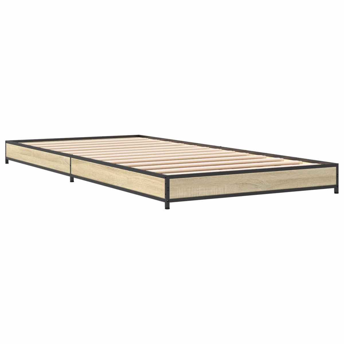 Bed Frame without Mattress Height 14.5 cm Length 200 cm Sonoma Oak 80 cm